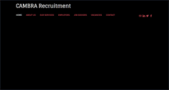 Desktop Screenshot of cambrarecruitment.com